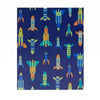 Continental Space Bright Blue 2 Pocket Paper Folder School Supplies