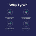 Lyca Mobile USA 5G/4G SIM Starter Kit Free Trial 300 Min/Text/MB 7 Days