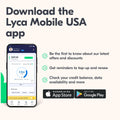 Lyca Mobile USA 5G/4G SIM Starter Kit Free Trial 300 Min/Text/MB 7 Days