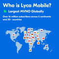 Lyca Mobile USA 5G/4G SIM Starter Kit Free Trial 300 Min/Text/MB 7 Days