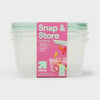 up&up Snap & Store Rectangle Food Storage Containers 48 fl oz 2ct