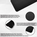 Tobenbone Car Dashboard Anti-Slip Rubber Mat 10.6x5.9 Black Grid