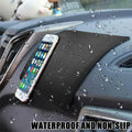 Tobenbone Car Dashboard Anti-Slip Rubber Mat 10.6x5.9 Black Grid