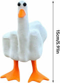 Hoxxu Funny Duck Figurine Resin Desk Garden Ornament Decorative Gift