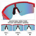 NICBOOY Sports Fan Oversized Sunglasses UV400 Adjustable Temple Unisex