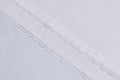 Cloth Dinner Napkins with Lace - Linen Rayon Cotton Blend -White