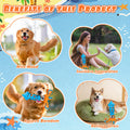 Qonline Squid Shaped Squeaky Dog Toy TPR Material Orange Interactive Play