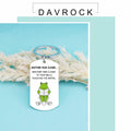 Davrock Silver Frog Keychain Funny Gift for Men Adult Animal Theme