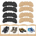 Gosknor 4 Pairs Heel Protector Pads Foam Inserts Cushion Black Skin Color