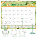 EYROZILL 2025 Wall Calendar Planner Hanging Spiral Bound Magnetic Pet 15x12
