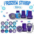 U-PTYTM Snowflake Birthday Party Favors Set Kids Girl Winter 12pcs Purple Blue