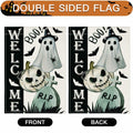 Artscope Halloween Ghost Pumpkin Tombstone Garden Flag 12x18 Inch