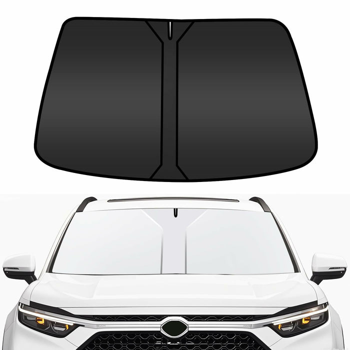 COFSODI Car Windshield Sunshade Double Thickened UV Protection Black