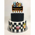 YISHIDA FNAF Happy Birthday Pizza Cake Topper Decoration 1 Count Paper