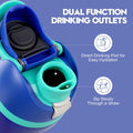Ruzkq Replacement Lid for Owala Freesip Water Bottle Leakproof Dark Blue