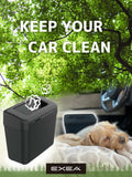 EXEA Car Trash Can Two-Way Open Door Pocket Easy Disposal GS-101 Japan