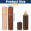 AHQiZFX 3pack Handmade Wood Toothpick Holder Portable Waterproof Mini Box