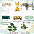 JeVenis Jungle Safari Animals Baby Shower Cake Decoration Wild One Topper