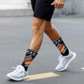 Generic Hot Dog Gobble Socks Unisex Half Calf White Polyester Print