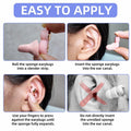 CLOZIAS Noise Cancelling Soft Foam Ear Plugs Green Hearing Protection