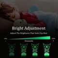 3D Cat Night Light for Kids Room LMHmlylf 16 Colors Remote Touch Lamp Gift