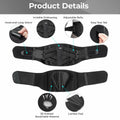 YAHA Back Brace Lower Back Support with Lumbar Pad 5 Stays Black Size XXL