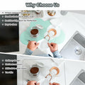 Generic Silicone Cloud-Shaped Dish Drying Mat Heat-Resistant Mintcream