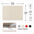 Li&Zhao Dish Drying Mat Foldable Heat Resistant Easy Clean Black