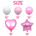 16pcs Girl Party Balloons Birthday Decorations Supplies Party Favors