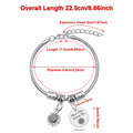 DlaeKua Silver Inspirational Bracelets for Women Motivational Quotes Gift