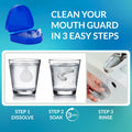 Stafenit Mouth Guard Teeth Protection Sports Clear EVA + 24 Cleaning Tablets