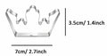 WJSYSHOP King Queen Crown Shaped Stainless Steel Cookie Cutter Crown-3