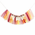 TUTOTU Our Little Pumpkin 1st One High Chair Banner Yellow Autumn Fall
