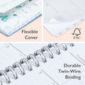 Blue Sky 2025 Weekly Monthly Planner Calendar 5x8 Flexible Cover Wirebound