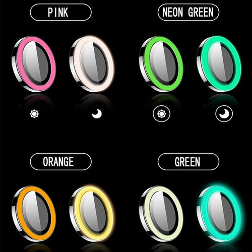 Generic Glow in The Dark iPhone 16 Plus Camera Lens Protector White