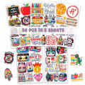 WESILY 50 PCS Summer Teacher Reward Waterproof Vinyl Stickers Cute Beach