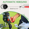 Joooones Mini Golf Brush Nylon Brass Bristles Retractable Keychain Red