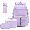 Scothen 4pcs Girls School Backpack Set Lunch Bag & Bottle Back to School