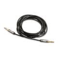 [Like New] Amazon Basics 3.5mm Auxiliary Audio Cable Gold-Plated Plugs 8ft Black
