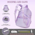 Scothen 4pcs Girls School Backpack Set Lunch Bag & Bottle Back to School