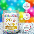 XIZIDA Funny 40th Birthday Candle Lavender Scented Soy Wax 9oz Glass Gift