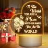 Winzwon Personalized Acrylic Night Light for Mom White Room Decor