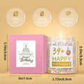 XIZIDA Funny 40th Birthday Candle Lavender Scented Soy Wax 9oz Glass Gift