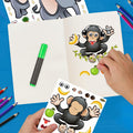 PartyNow Safari Animals Stickers 24-Pack Multicolor Waterproof Paper Kids