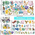 YANEALE Anime Wall Decals 36 Pcs Large Waterproof Removable Cartoon B Stickers