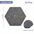 PATIKIL 12 Pack Acoustic Panels 12"x10" Self Adhesive Soundproof Wall Tiles