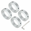 uxcell Set Screw Shaft Collar 50mm Shaft 70mm OD 22mm Thick Aluminum 4pcs