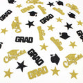 Vofrise 200pcs Blue Gold 2025 Graduation Confetti Cap Star Table Decor