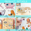 YANEALE Anime Wall Decals 36 Pcs Large Waterproof Removable Cartoon B Stickers