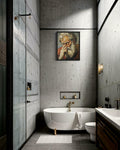 Aj decor Michelangelo Bathroom Wall Art Print Poster 8x10 Unframed